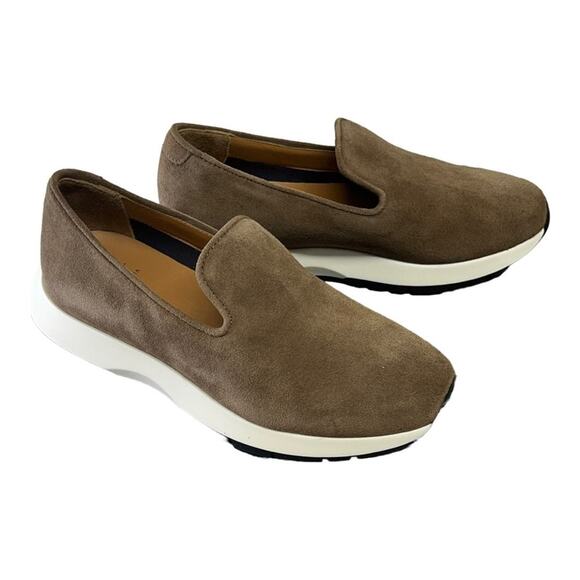 AQUATALIA Taupe Suede Leather Weatherproof Casual Slip On Shoe NEW WITH BOX SZ 5 - Picture 16 of 16